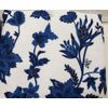2 SAME PRINTED MICROFIBER KITCHEN TOWELS (15" x 25") BLUE FLOWERS ON WHITE, GR
