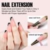 TOMICCA 5 in 1 Builder Nail Gel- 15ML Builder Base Strengthening nude Nail Gel for Hard Strong Nails Tips & Extensions, UV Nail Gel Polish for Nails Repair, Nail Art Supplies Easy to Shape(nude)