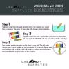 Plastic Ph Test Strips, Universal Application (Ph 0-14), 100 Strips | for Saliv