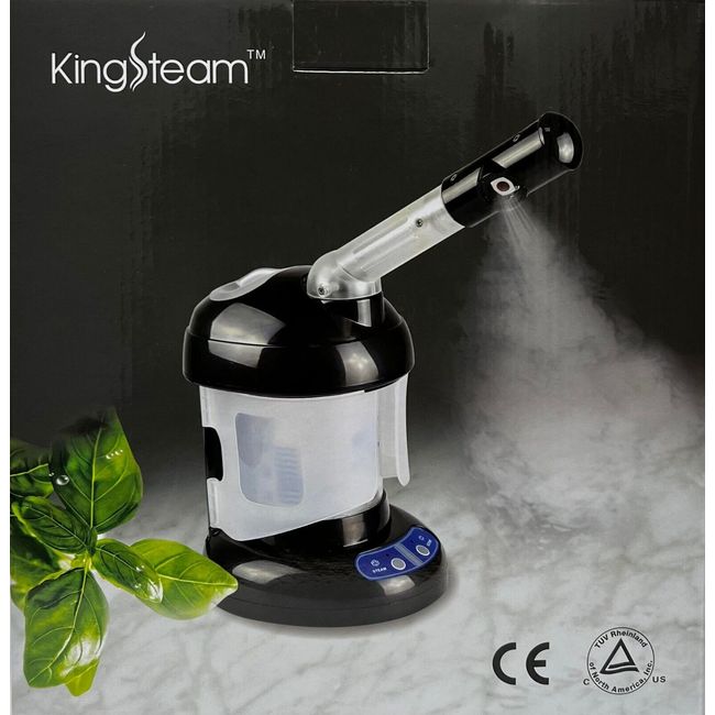 King Steam 2 in 1 Face and Hair Steamer - BLACK