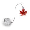 Danforth Maple Leaf Fall/Autumn Tea Infuser - Handcrafted Pewter - Charm Made In USA