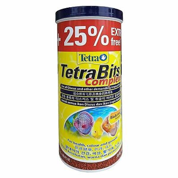 TetraBits Complete Fish Food, Fish Meal for Growth and Health 375 g / 1250 ml