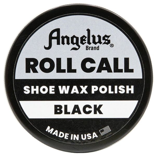 Angelus Black Shoe Polish - High Shine Paste Wax Polish