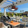 20" Wet Rated Caged Ceiling Fan w/Light & Remote Control Dimmable LED Chandelier