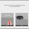 LEDSone Light Fixing Ceiling Rose Strap Bracket Strap Brace Plate with Accessories (115mm) for Ceiling Light [Energy Class A++]