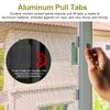 Window Screen Pull Tabs Replacement, Window Screen Clips for Flat Spline, Durable Window Screen Spline Channel Pull Lift Tabs, Anti-UV Don’t Broken Like Plastic Pull Tab in Sunlight 30 Pcs