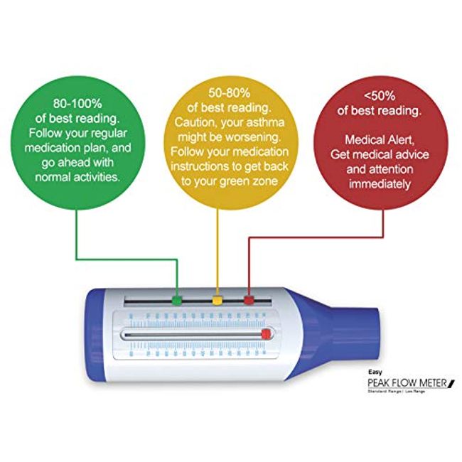 Adult Portable Breath Peak Flow Meter Speed Expiratory Rate, 58 OFF