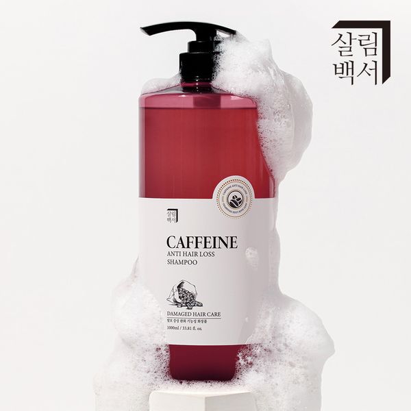 1+1 Sallim Baekseo Caffeine Hair Loss Shampoo 1000ml Men and Women Scalp Hair Loss Symptoms Relief