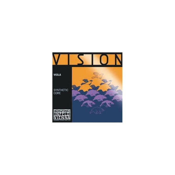 Thomastik single string for viola 4/4 Vision - D string synthetic core, silver wound, medium