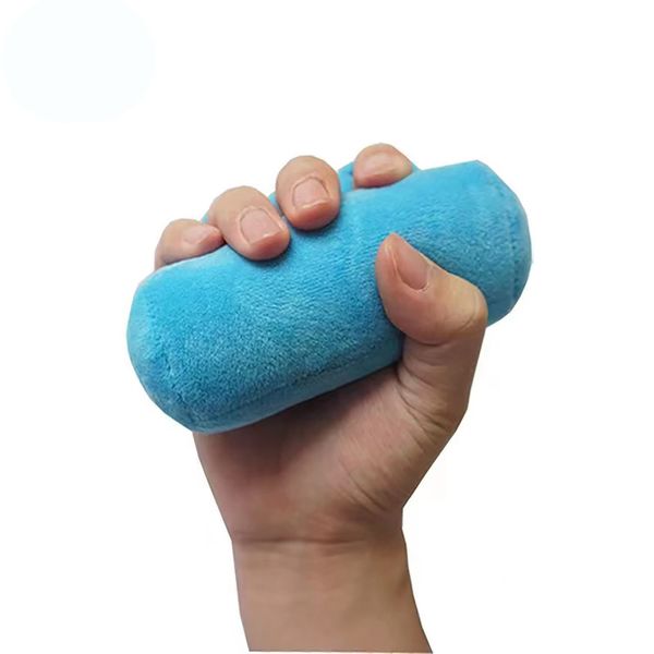 Healthman Soft Grip Exercise Strengthener Finger Exercise Ball Hand Exercise Strength Therapy Ball for Hand Cramps and Recovery (Blue)