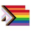 GEEKBEAR Progress Pride Rainbow Flag Magnet (2 Pack)