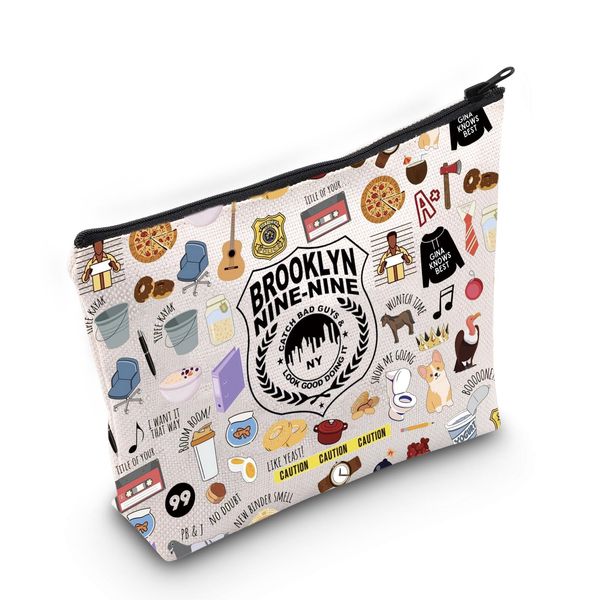 Brooklyn Comedy TV-Show, inspiriertes Geschenk, TV-Show, Merchandise-Make-up-Tasche, Geschenk für Fans, Brooklyn EU, Kosmetiktasche mit Druck