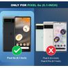Shields Up for Google Pixel 6a Case with Stand, Pixel 6a Case Clear with Double Ring Holder [Adjustable & Foldable] Shockproof Protective Cover for Google Pixel 6a, Clear