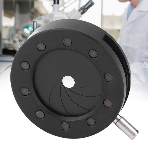 Garosa Adjustable Aperture Diaphragm Adjustable Aperture Diaphragm Adapter Microscope Adapter Optical Diaphragm Microscope Lenses (SK12)