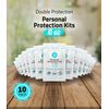 All-in-One Personal Protection Kits for TWO PEOPLE - 10 PACK
