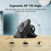 SANWA Bluetooth + 2.4G Wireless Trackball Mouse, Silent Ergonomic Roller Ball Mice, Programmable Vertical Thumb Mouse, 2 Device Connection, Compatible with Mac, Windows, Laptop, Android, PC, Black