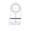 McAlpine 1.25" White Plastic Backnut BN1
