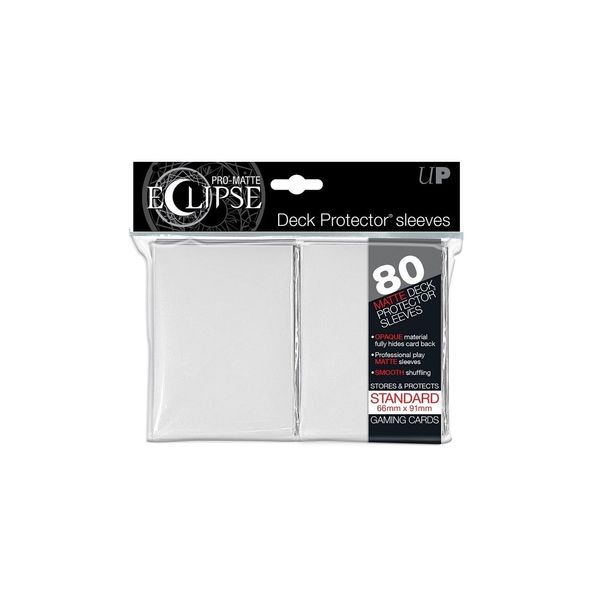 Ultra Pro Pro-Matte Eclipse Standard Sleeves - White (80 Sleeves) - 85110