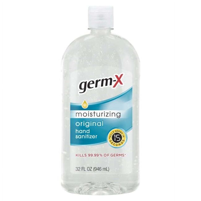 Germ-X Gel Hand Sanitizer, Bottle of Gel Hand Sanitizer with Cap, Original Scen