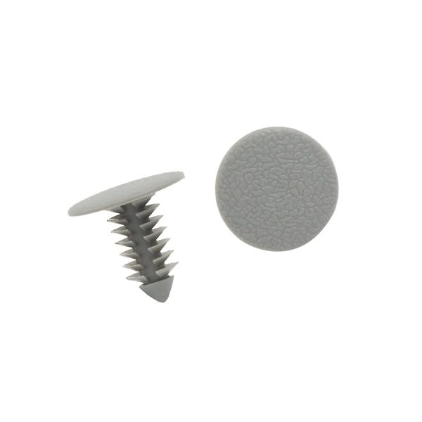 Partuto 50pcs Plastic Trim Clips Bumper Front Door Rivets Fastener Gray 8mm Replacement