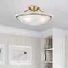 Livex Lighting 4824-91 Newburgh 3-Light Ceiling Mount, Brushed Nickel