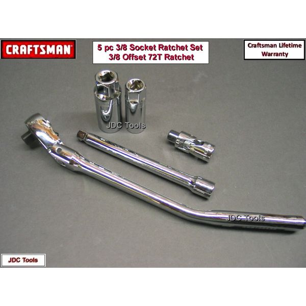 Craftsman 3/8 Drive Ratchet Flex Head Offset 5 pc set