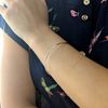 Silverly Women's 925 Sterling Silver 2 mm Round Plain Tube Stackable Bangle Bracelet