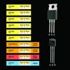 10 Values 70 Pcs Logic Level PMOS NMOS Kit MOSFET Transistor Assortment Kit N Ch