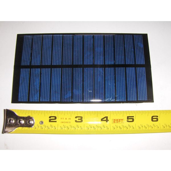 6V x 250 mA Mini Solar Panel encapsulated virtually indestructible solar cells
