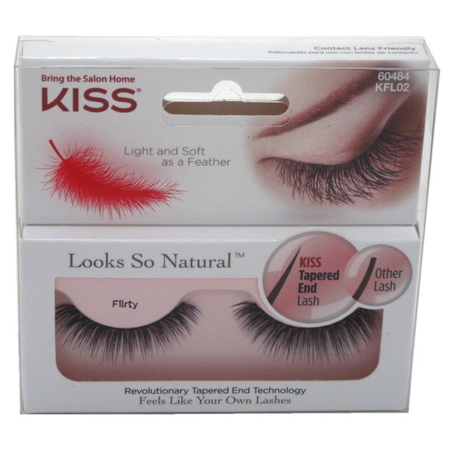 Kiss Products Looks so Natural Lashes, Flirty, 0.03 Pound (Pack of 3)