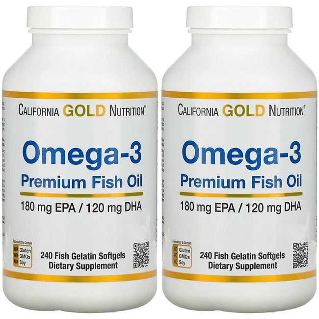 Premium Fish Oil, Omega-3, 180 mg EPA, 120 mg DHA, Concentrated Triglyceride