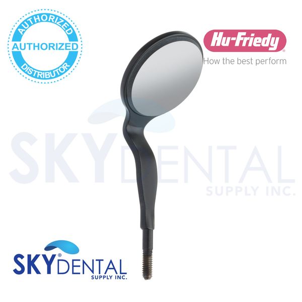Hu-Friedy HD Blackline Mouth Mirror # 5 Double Sided - Cone Socket - MIR5DSHDB