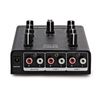 SubZero 2 Channel Desktop Mini DJ Mixer with Crossfader & Mic Input
