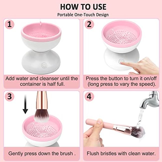 Electric Makeup Brush Cleaner- Hoedia Make Up Brush Cleaner