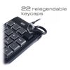 ELSRA USB Wired Macro Numeric Keypad with 26 Programmable Keys, 2 USB Hub for Windows Laptop and Desktop PK-2068