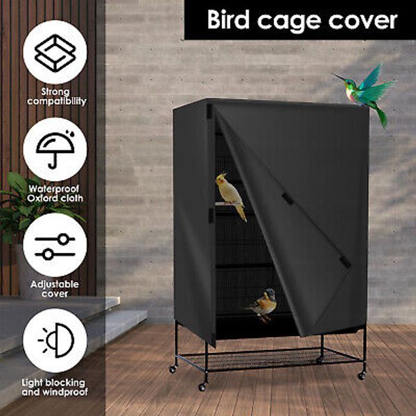 Bird Cage Cover Waterproof Oxford Cloth Pet Cage Cover Adjustable Birdcage qiFCS