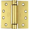 National Hardware N184-572 Mortise Spring Hinge, Brass, 4 x 4 In. - Quantity 1