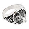 Treasure Bay Chunky Solid 925 Solid Silver Wolf Design Silver Ring For Men (P)