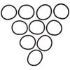 GOODY Ouchless XL & Extra Thick Elastics, Black, 10.0 Count,