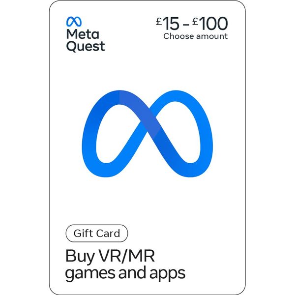 META QUEST Gift Card 20-100 - UK Redemption Only - Delivered by post