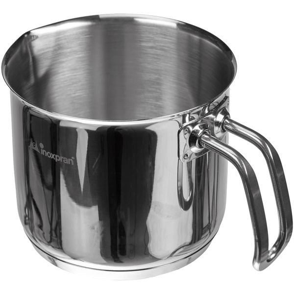 INOXPRAN INOXMINI Milk Pan, Stainless Steel, Grey, 12 cm