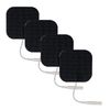 TENS Unit pads by Soft-touch Carbon Electrodes – Latex-Free Replacement pads electrode patches with High Stick performance and non-irritating gel- 2” Sq. 10 packs of 4 each/pack (40 electrodes)