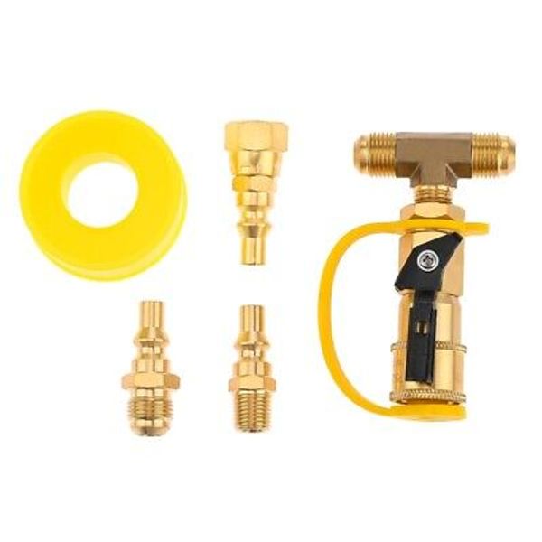 1/4 Propane Quick Connect Fittings Kit For RV Fire Pit Low Pressure Regulator