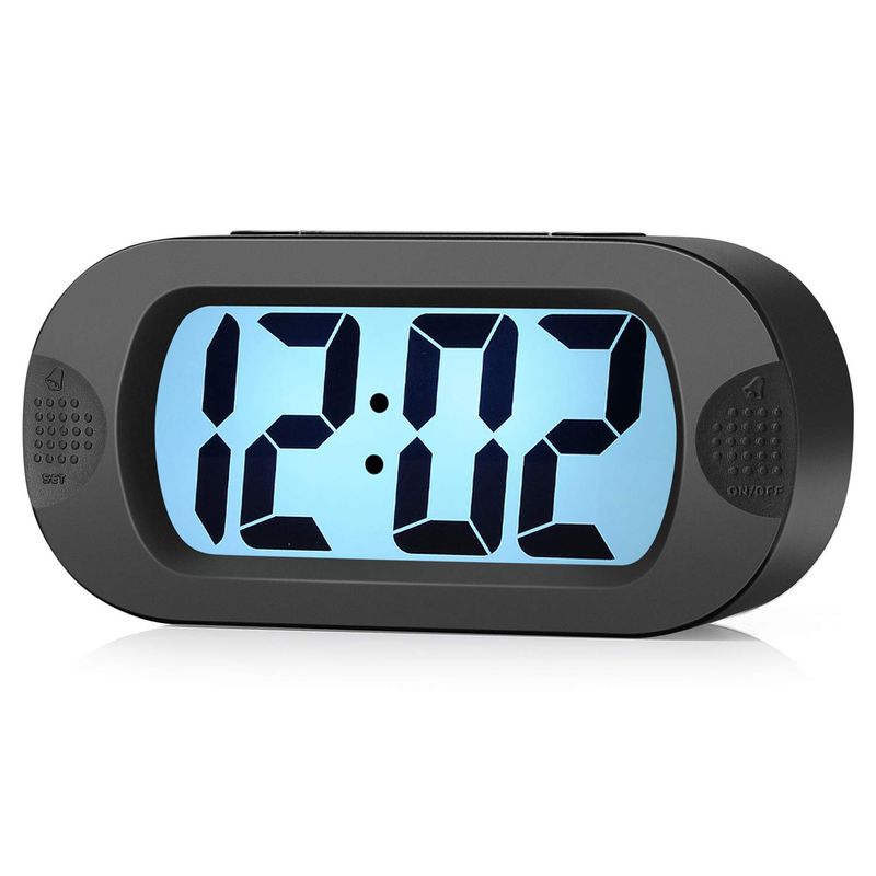 Plumeet Digital Alarm Clock Travel Clock with Snooze and Nightlight ...