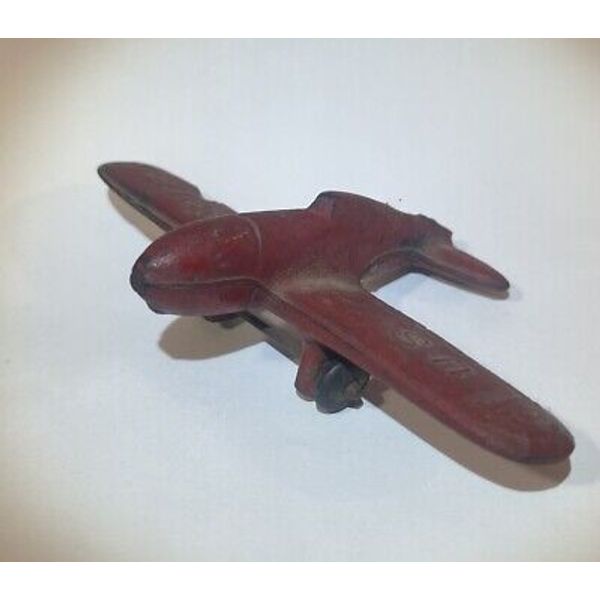 Vintage Toy Airplane Auburn Rubber Toy ap-28