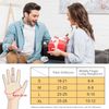 4UMOR Winter Gloves, Touch Screen Gloves, Knitted Finger Gloves, Warm and Windproof Sports Gloves for Skiing, Cycling, Made of 15% Wool And 85% Polyester, Suitable for Men and Women. - black, size: m