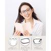 Ade Woo Blue Light Cut Glasses, PC Glasses, No Prescription, Blue Light, UV Protection, Ultra Lightweight, Transparent Lens, Wellington, Unisex, Date Glasses, PC Glasses, Stylish, UV Protection, Radiation Prevention
