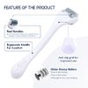 Aruuj Derma Roller Ice Roller 2in1 Skin Care Kit Micro Needling Derma Roller 0.5 mm- with ebook and case Anti-aging Skin Rejuvenation -for men women- Acne Scar Treatment -Hair Beard Roller for growth
