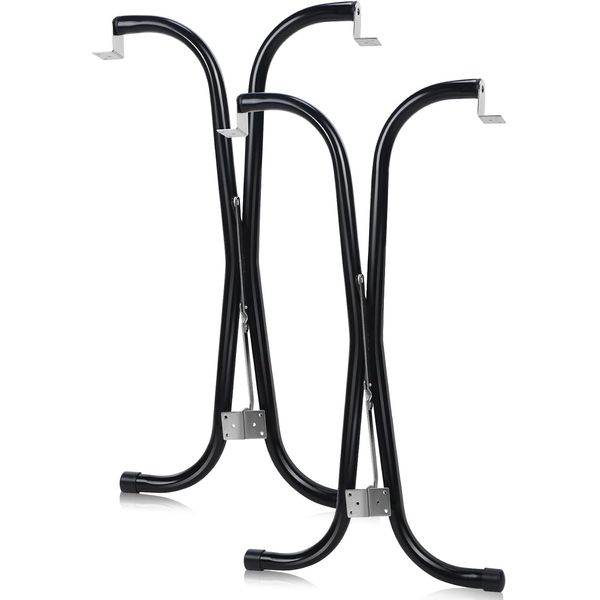 2 Pcs Rv Folding Table Leg 27.5" Black Foldable Table Legs for Rv'S and Cargo Tr
