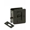 Oil Rubbed Bronze Pocket Sliding Door Privacy Handle Lock Pull Hardware Set